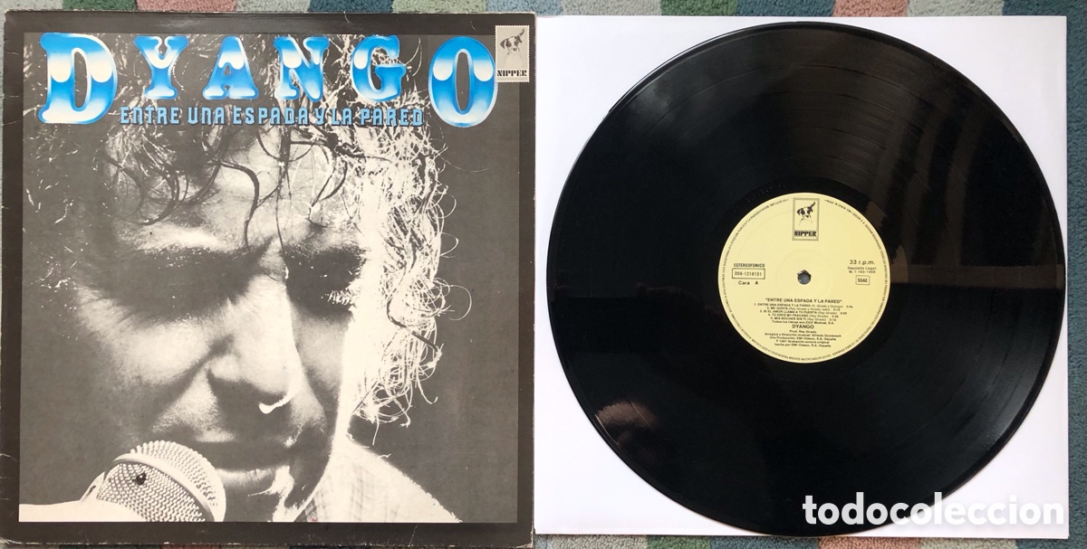 Discos de vinilo: LP Dyango Entre una espada y la pared Emi-Odeon 1986 - Foto 2