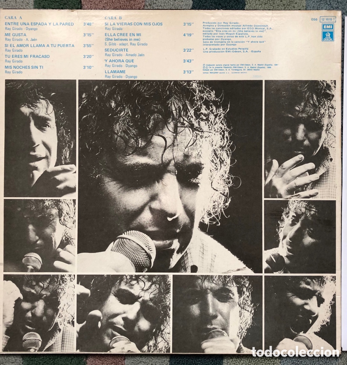 Discos de vinilo: LP Dyango Entre una espada y la pared Emi-Odeon 1986 - Foto 3