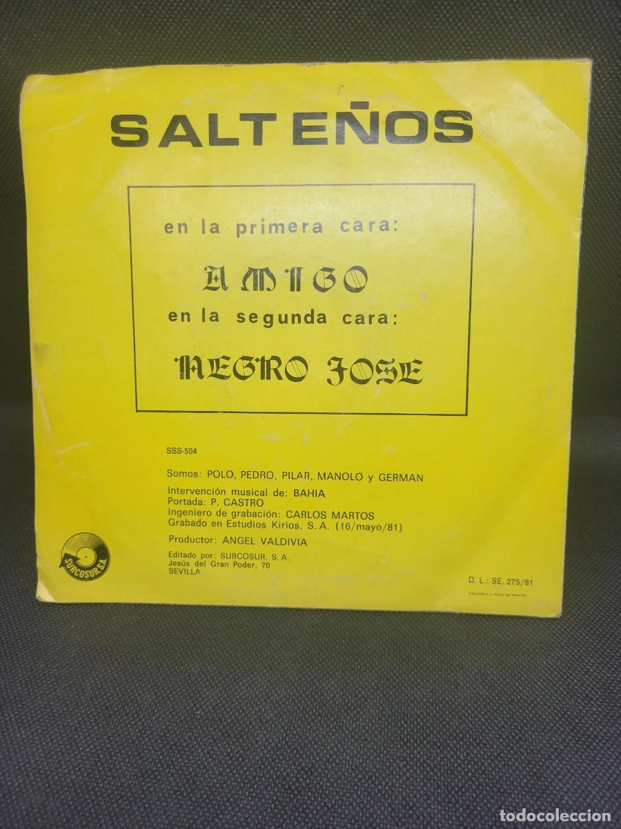 Discos de vinilo: Vinilo Single SALTE&Ntilde;OS muy buscado - Foto 2