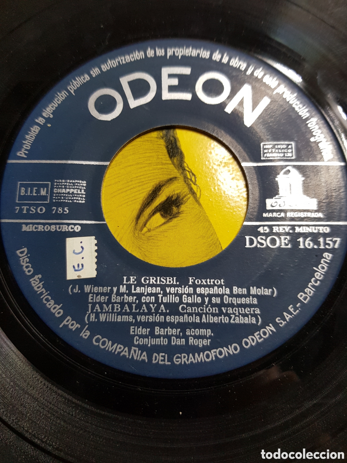 Discos de vinilo: EP 7&rdquo; Elder Barber. La canci&oacute;n del pobre Juan + 3. - Foto 3