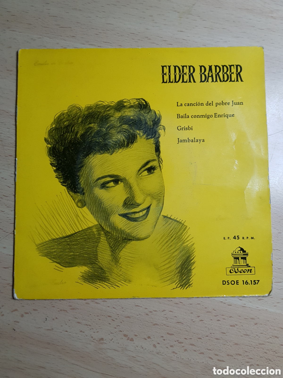 Discos de vinilo: EP 7&rdquo; Elder Barber. La canci&oacute;n del pobre Juan + 3. - Foto 1