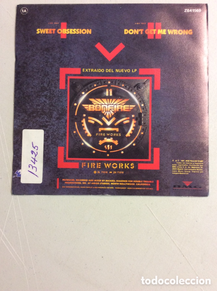 Discos de vinilo: Bonfire. Sweet obsession. Don&rsquo;t get me wrong. - Foto 2