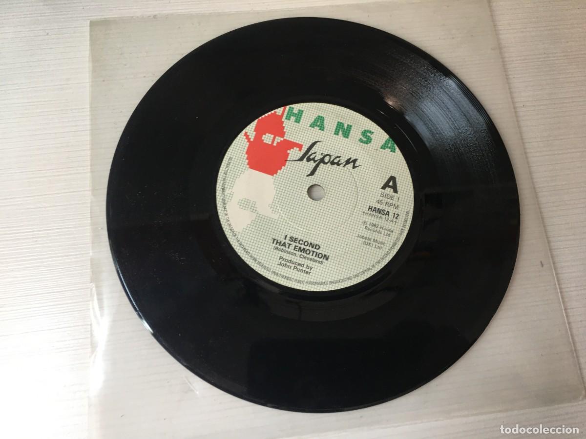 Discos de vinilo: JAPAN - I SECOND THAT EMOTION / HALLOWWEN - Foto 1
