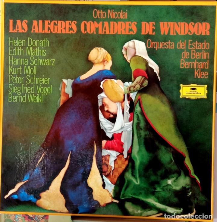 Disques de vinyle: LAS ALEGRES COMADRES DE WINDSOR NICOLAI. ORQUESTA DEL ESTADO DE BERL&Iacute;N. 3 VINILOS