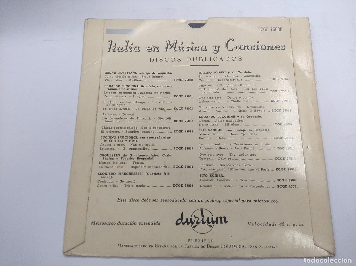Discos de vinilo: ROBERTO MUROLO/PISCATORE E PUSILLECO/SINGLE. - Foto 3