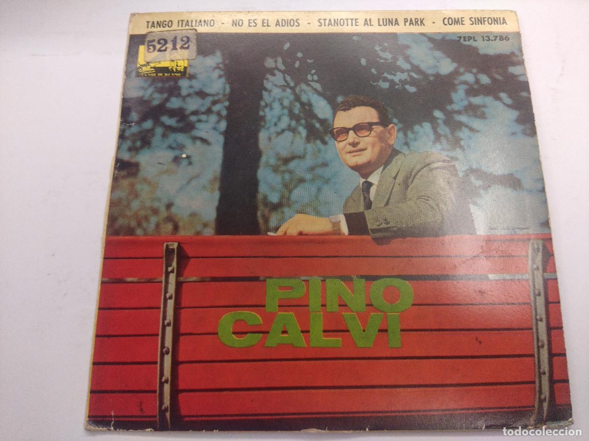 Discos de vinilo: PINO CALVI/TANGO ITALIANO/SINGLE. - Foto 1