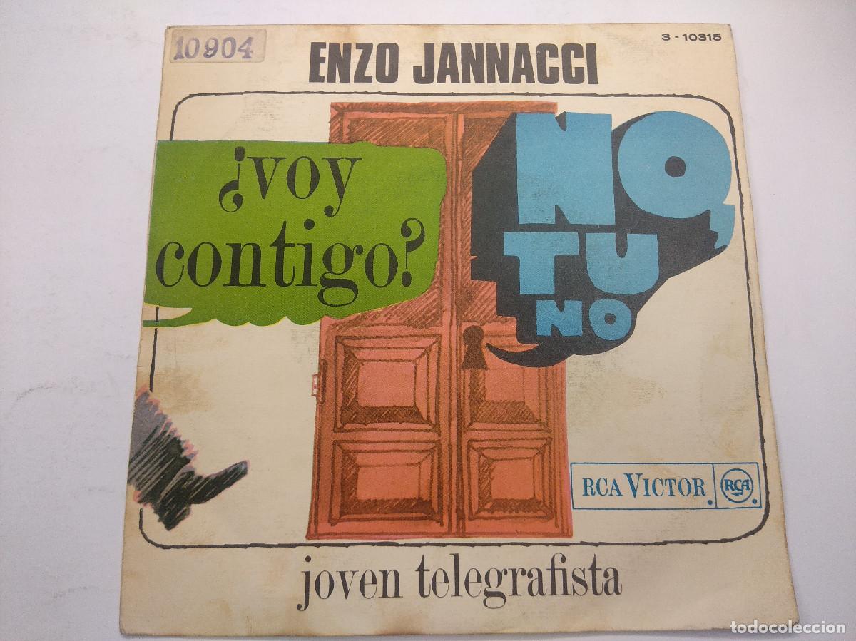 Discos de vinilo: ENZO JANNACCI/VOY TELEGRAFISTA/SINGLE. - Foto 1