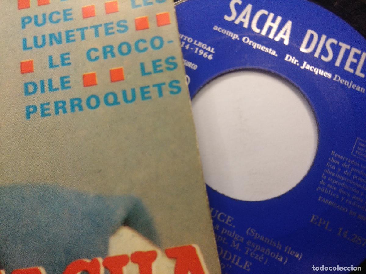 Discos de vinilo: SACHA DISTEL/LA PETITE PUCE/SINGLE. - Foto 2