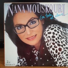 Discos de vinilo: D1 - NANA MOUSKOURI - ”CON TODA EL ALMA” - DOBLE LP AÑO 1986. Lote 384576824