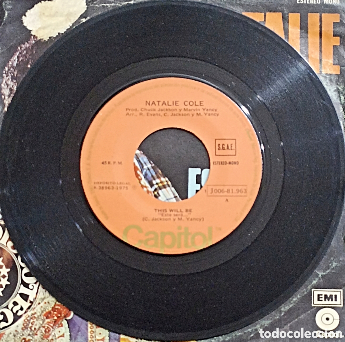 Discos de vinilo: SINGLE NATALIE COLE - ESTE SER&Aacute;... - CAPITOL 1975 - Foto 3