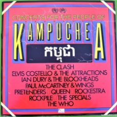 Discos de vinilo: CONCERTS FOR THE PEOPLE OF KAMPUCHEA (CAMBOYA), 1981 (PORTADA ABIERTA, 2LP)