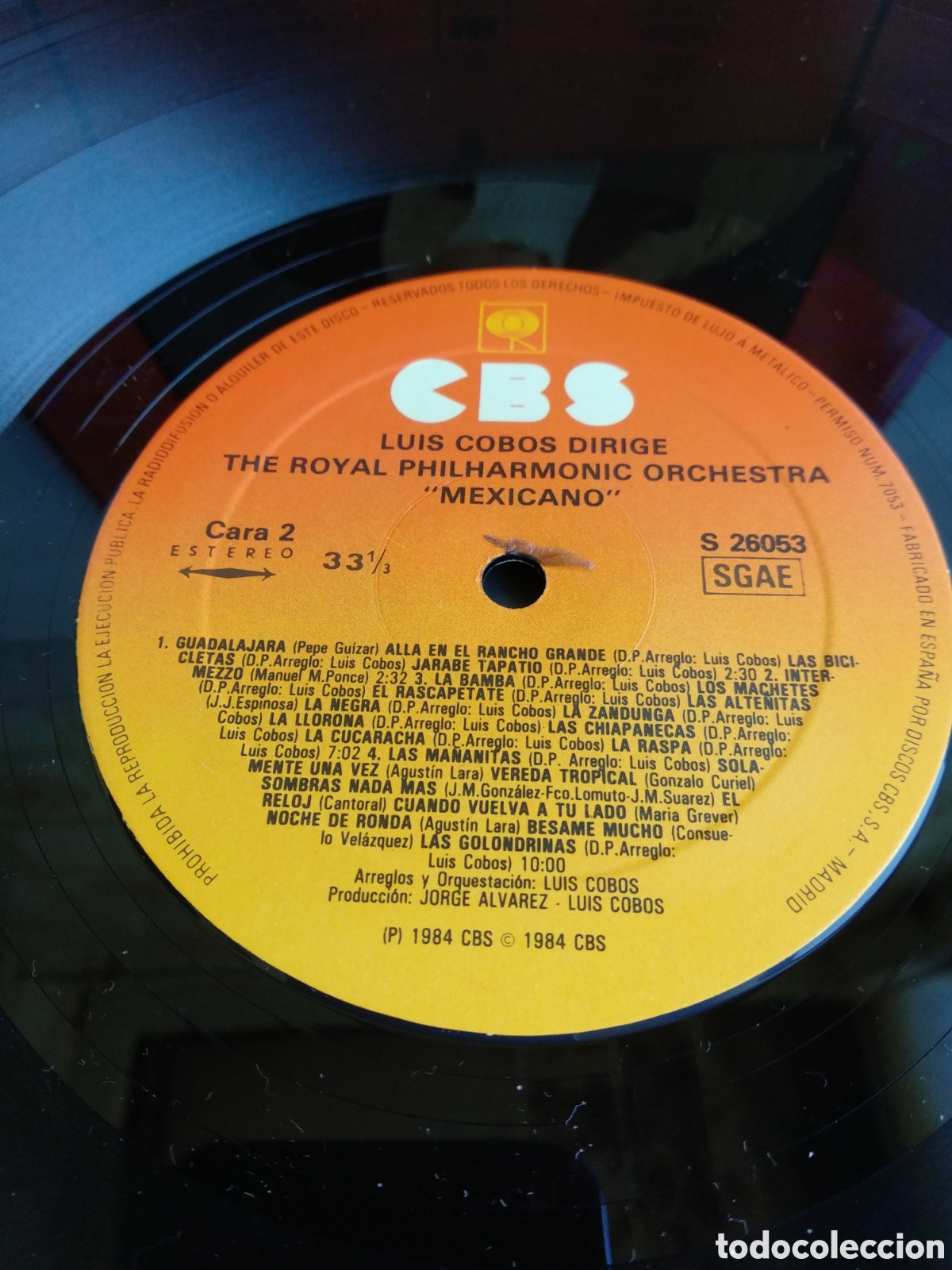 Discos de vinilo: *LUIS COBOS, MEXICANO, SPAIN, CBS, 1984, LC.2 - Foto 3