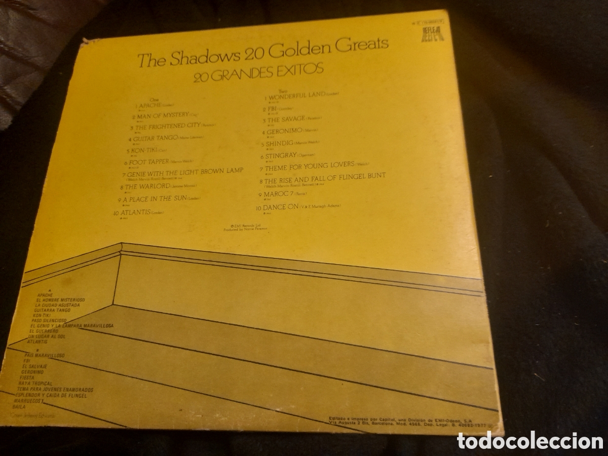 Discos de vinilo: Vinilo doble, The Shadows 20 Golden Great - Foto 2