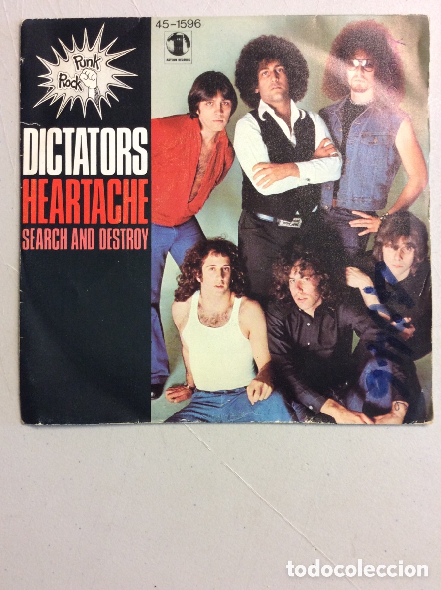 Discos de vinilo: Dictators. Heartache. Search and destroy. - Foto 1