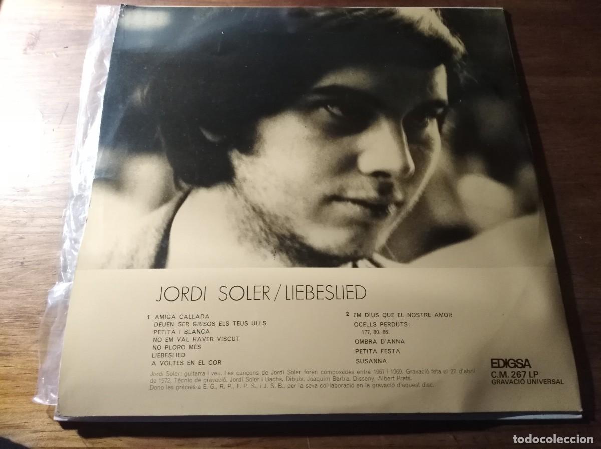 Discos de vinilo: JORDI SOLER - Liebeslied **** LP EDIGSA 1972 - Foto 2