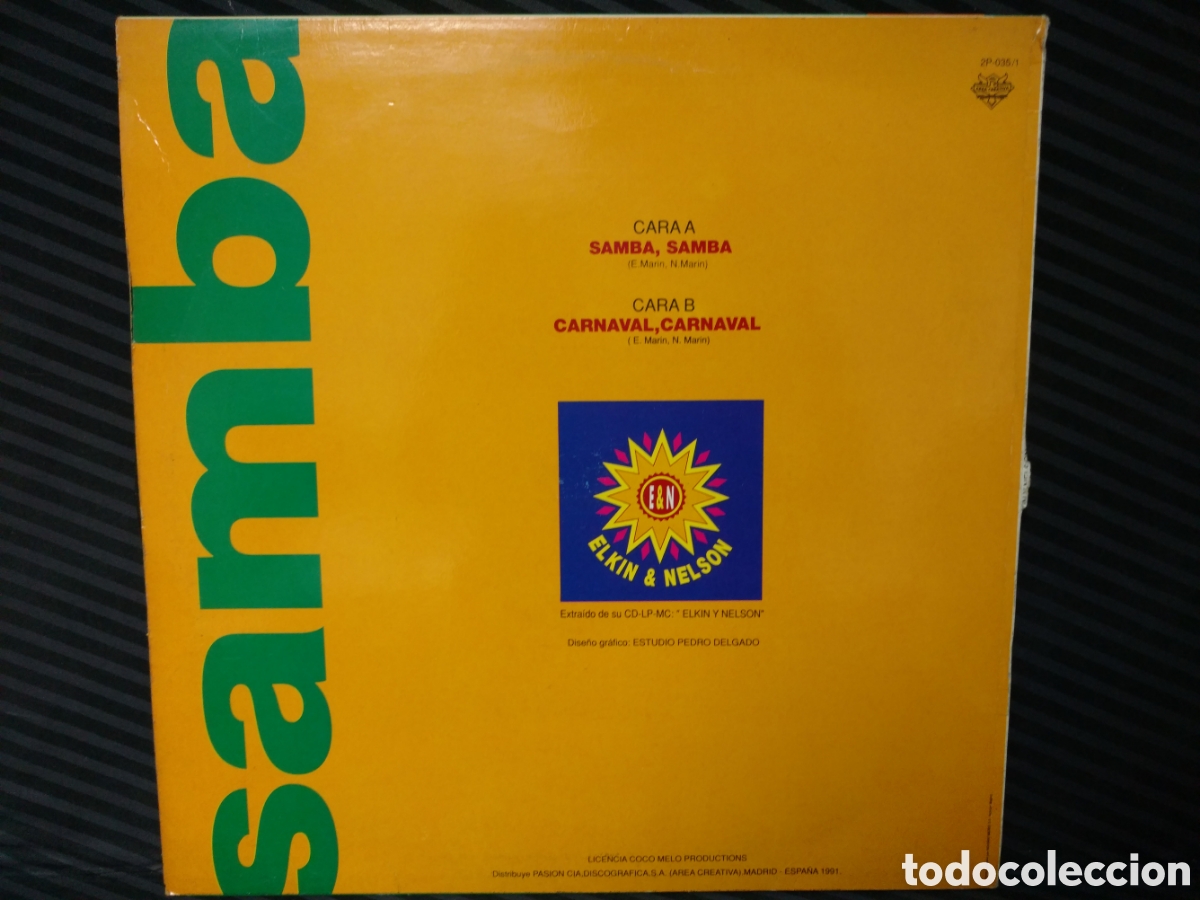 Discos de vinilo: Elkin & Nelson - Samba (12&rdquo;, Maxi) - Foto 2