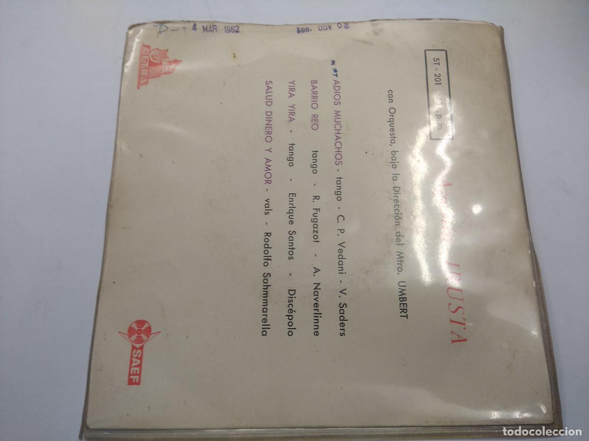 Discos de vinilo: AGUSTIN IRUSTA/ADIOS MUCHACHOS/SINGLE. - Foto 3