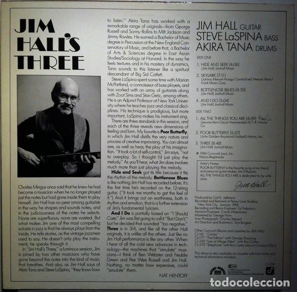 Discos de vinilo: Jim Hall &lrm;&ndash; Jim Halls Three - Foto 2