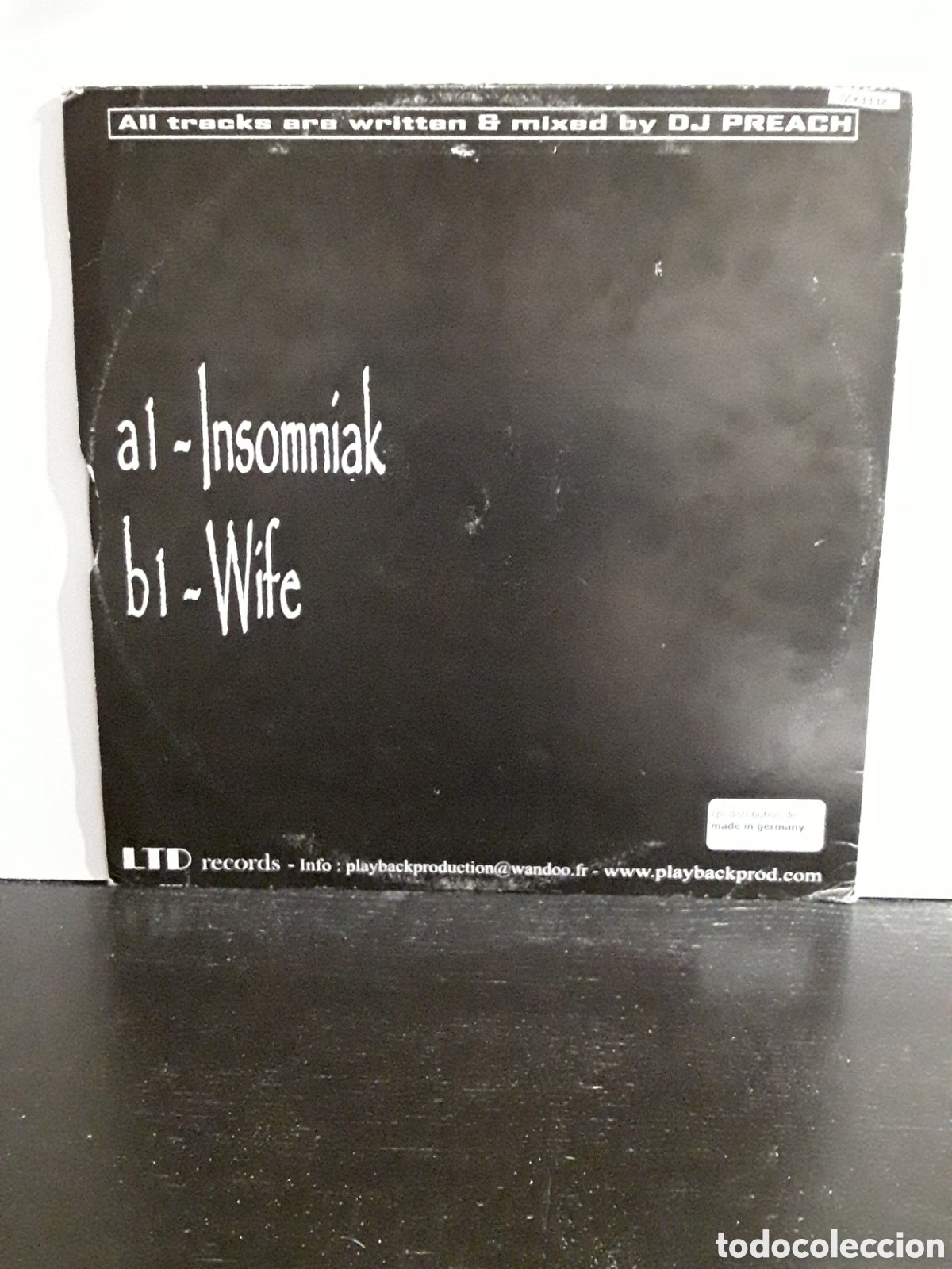 Discos de vinilo: DJ Preach &lrm;&ndash; Insomniak EP - Foto 2