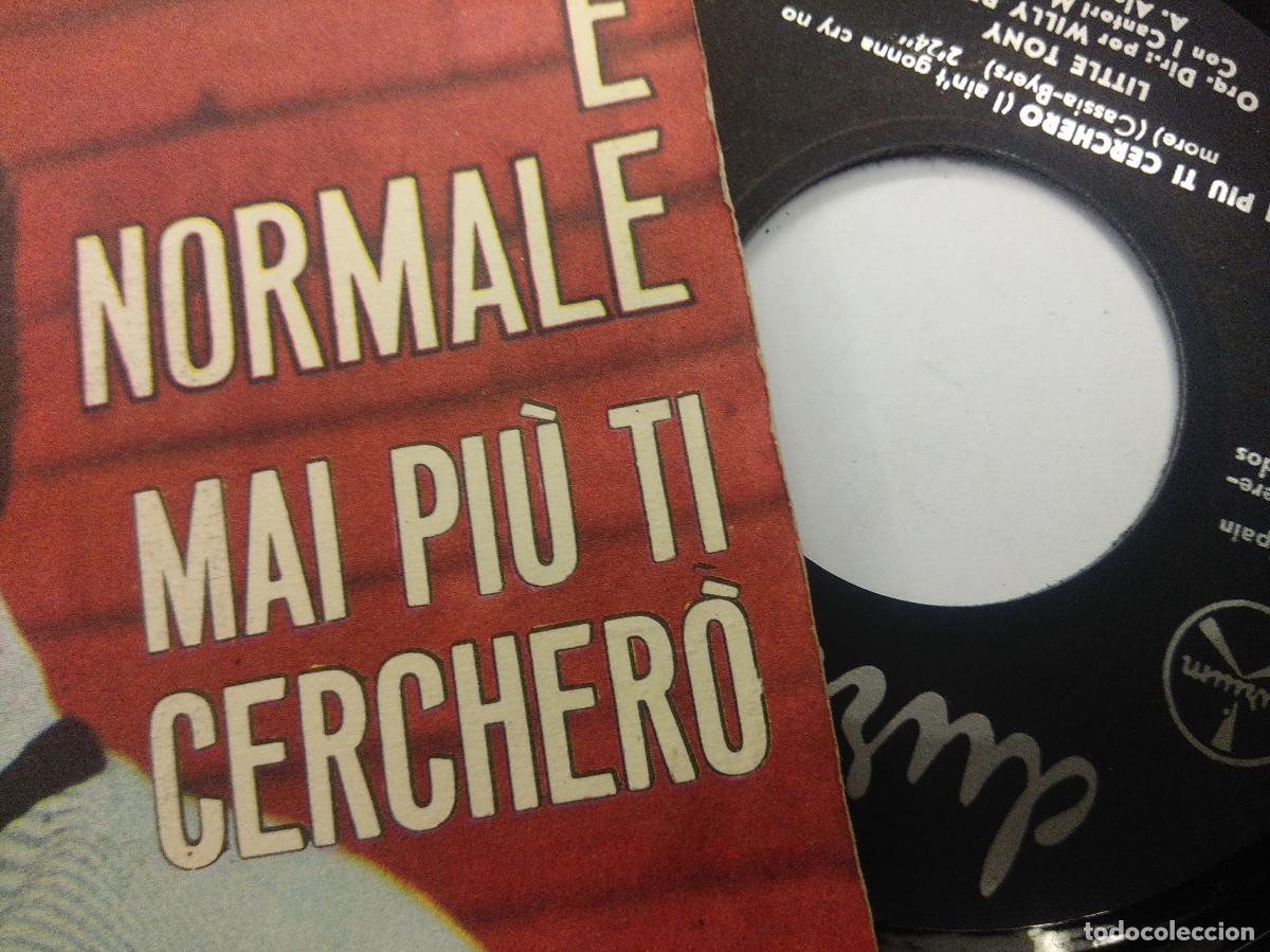 Discos de vinilo: LITTLE TONY/NON E NORMALE/SINGLE. - Foto 2