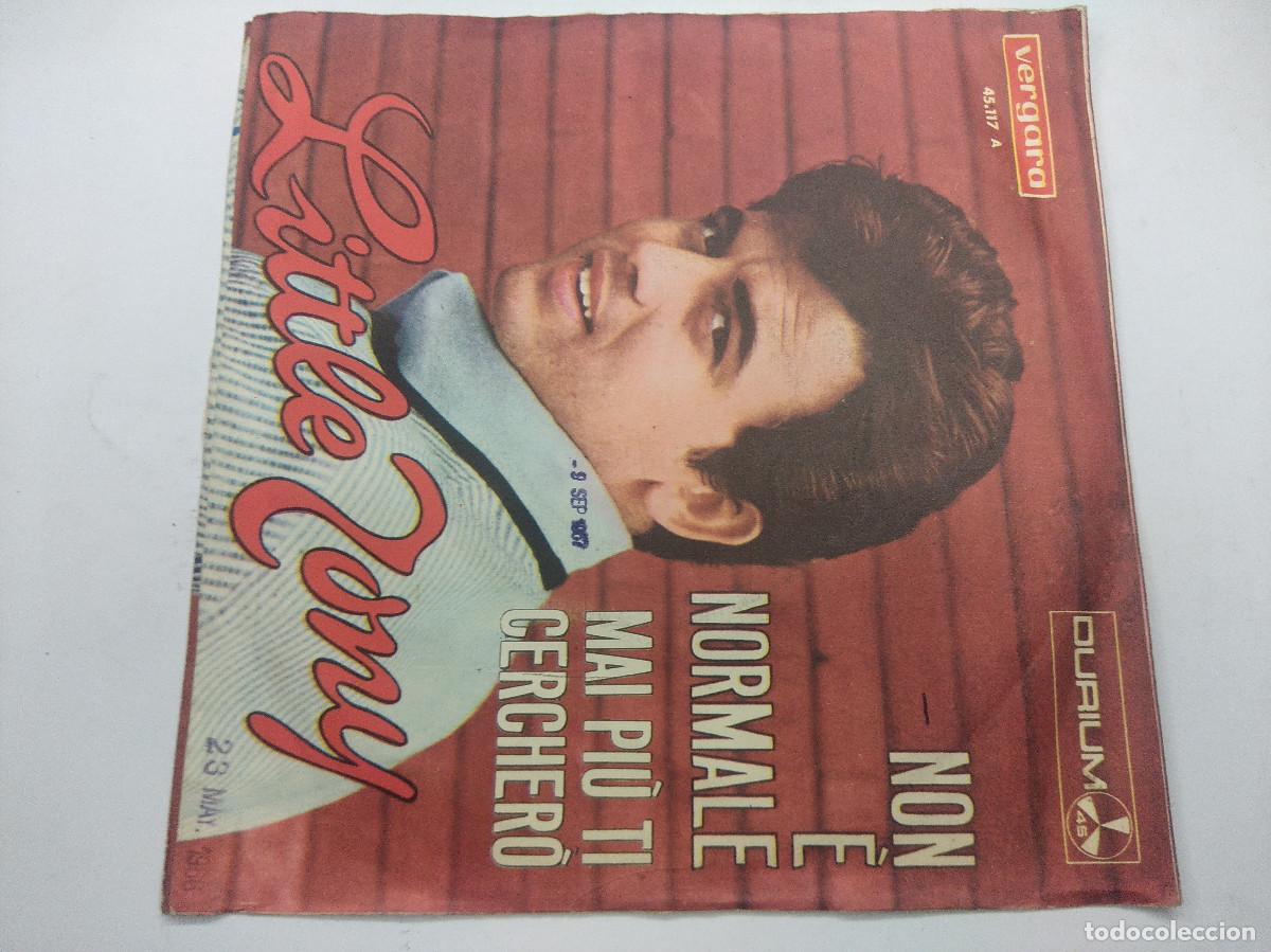 Discos de vinilo: LITTLE TONY/NON E NORMALE/SINGLE. - Foto 3