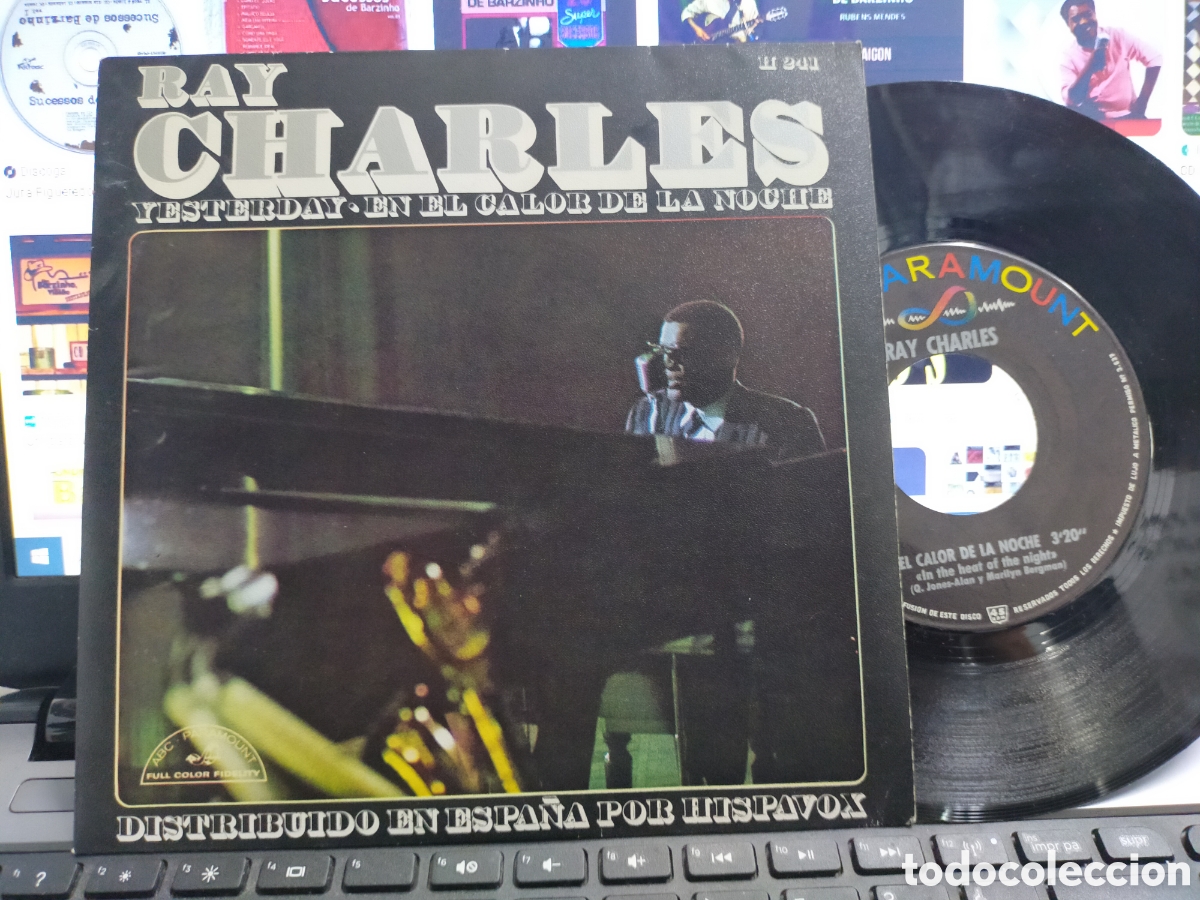 Discos de vinilo: Ray Charles single yesterday Espa&ntilde;a 1967 - Foto 1