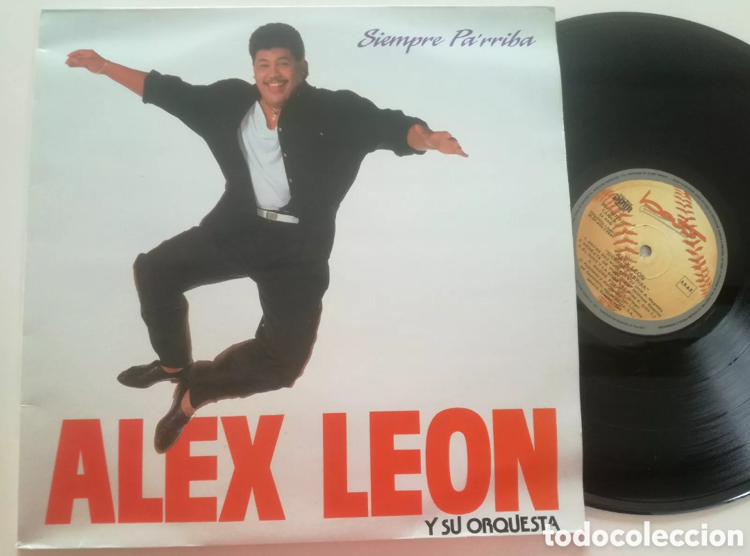 Dischi in vinile: ALEX LEON Y SU ORQUESTA - Siempre Pa' arriba - LP ESPA&Ntilde;A BATE 1989// VINILO COMO NUEVO Salsa Latin