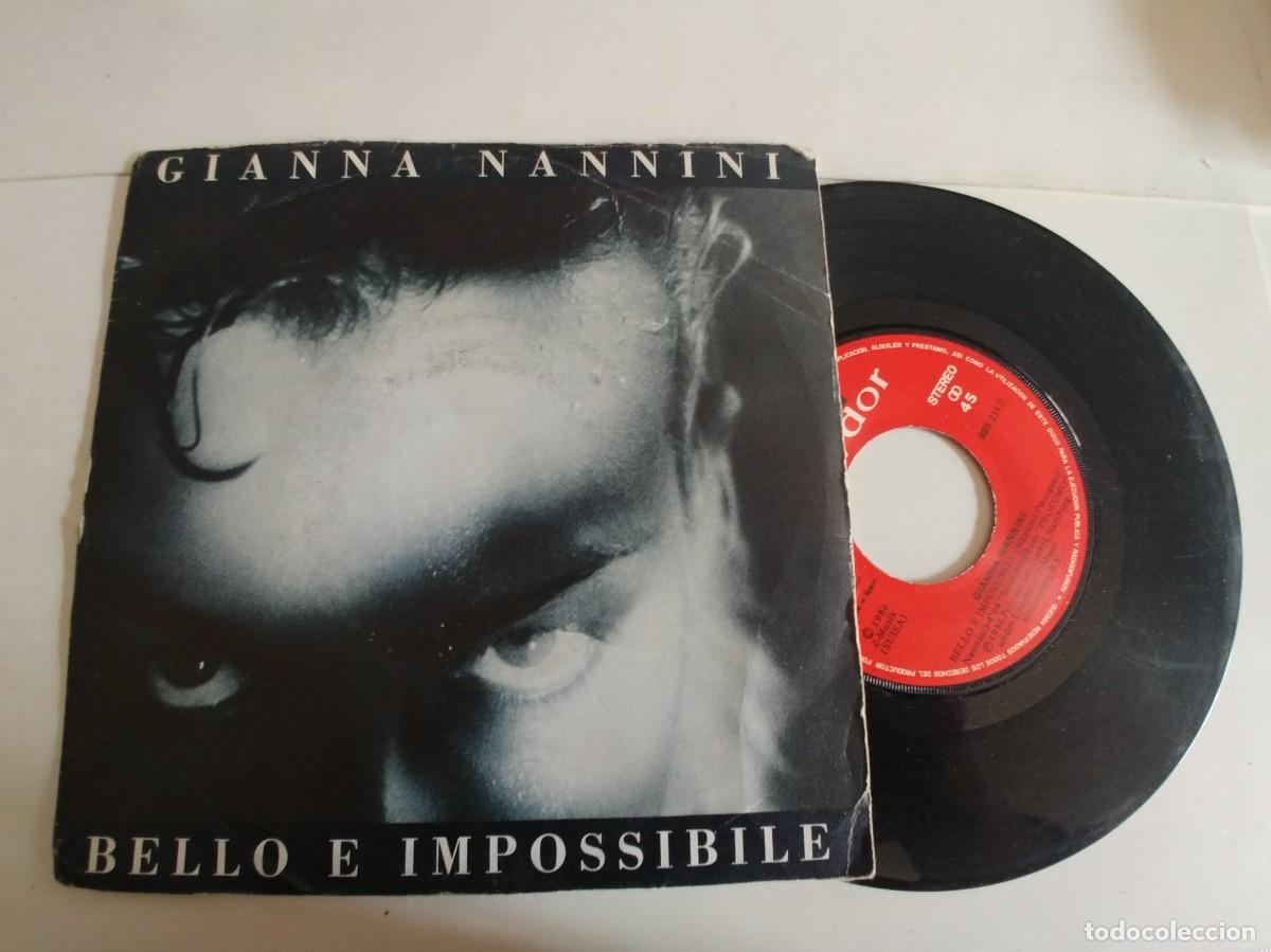 Discos de vinilo: GIANNA NANNINI-SINGLE BELLO E IMPOSSIBILE - Foto 1