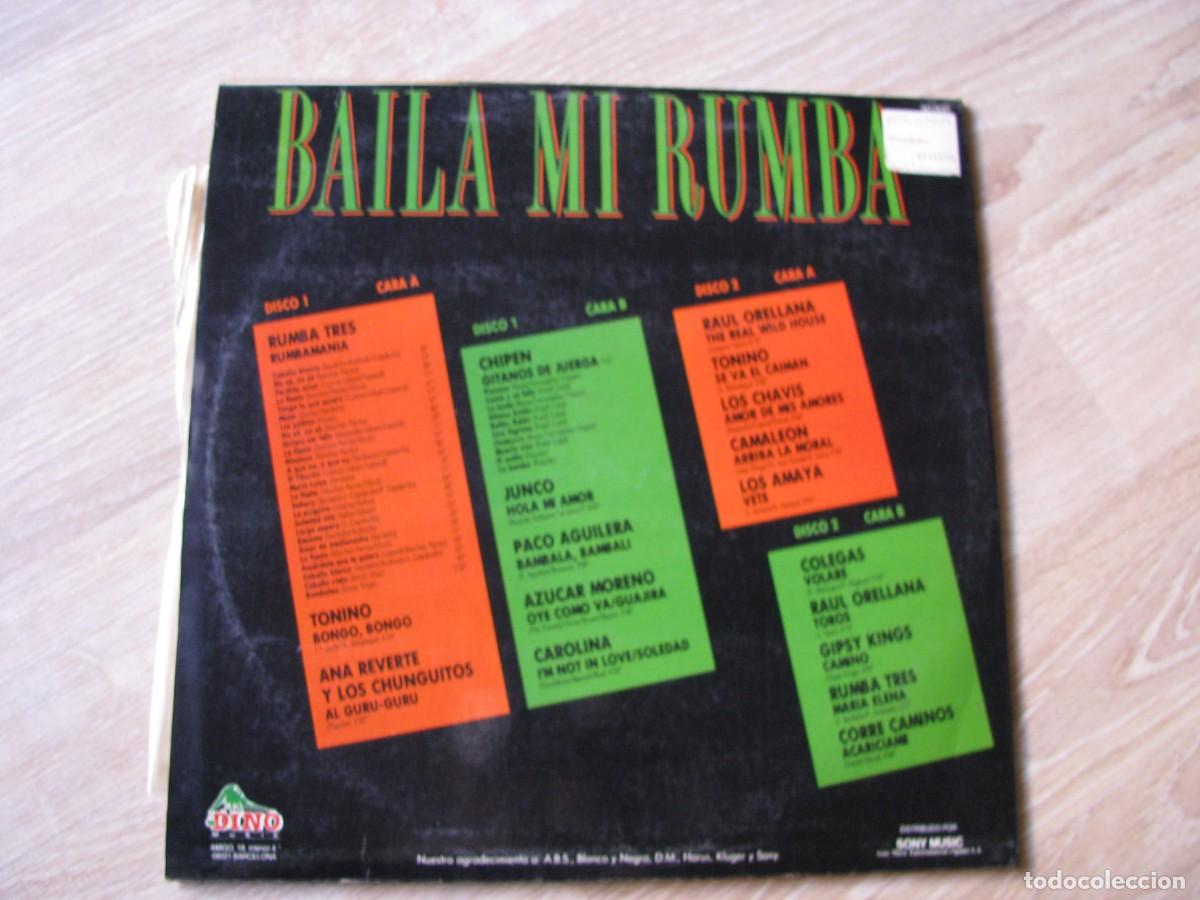 Discos de vinilo: DISCO DE VINILO. DOBLE. BAILA MI RUMBA. - Foto 2