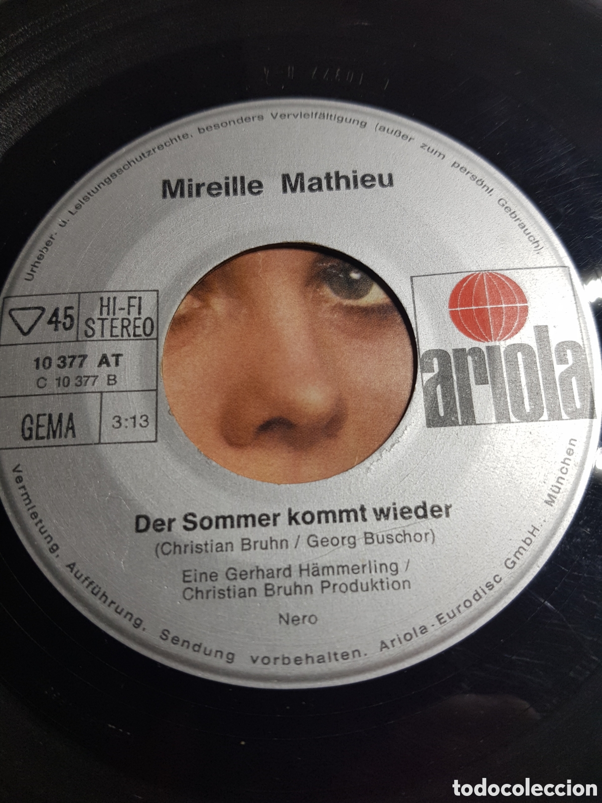 Discos de vinilo: Single 7&rdquo; Mireille Mathieu. Germany. Akropolis adieu. - Foto 3