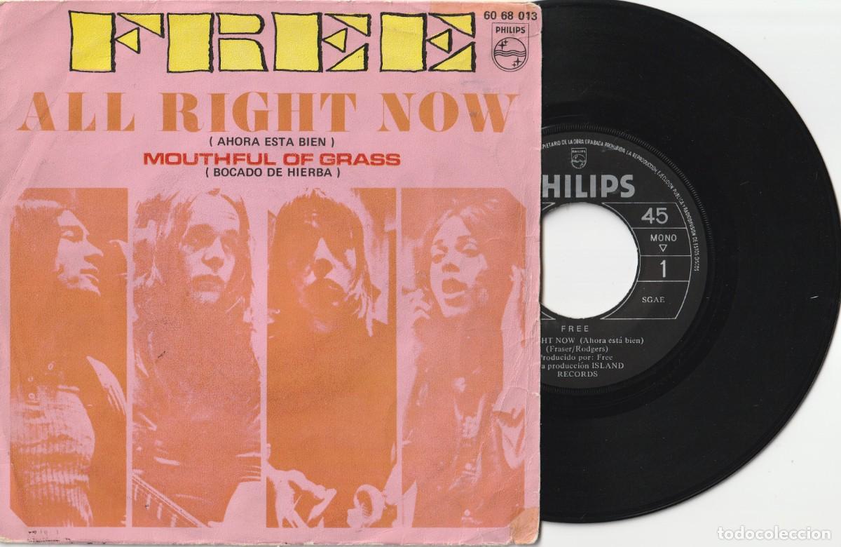 Discos de vinilo: FREE - ALL RIGHT NOW (SINGLE PHILIPS 1970 ESPA&Ntilde;A) - Foto 1