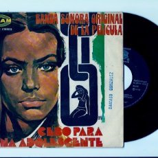 Discos de vinilo: ALFONSO SANTIESTEBAN. CEBO PARA UNA ADOLESCENTE - BANDA SONORA (VINILO SINGLE 1973)