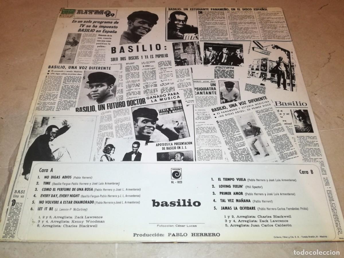 Discos de vinilo: BASILIO-ORIGINAL ESPA&Ntilde;OL 1970 - Foto 2