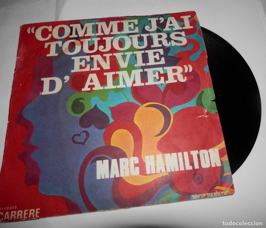 Discos de vinilo: UN DISCO DE VINILLO SINGLE DE MARC HAMILTON - Foto 1