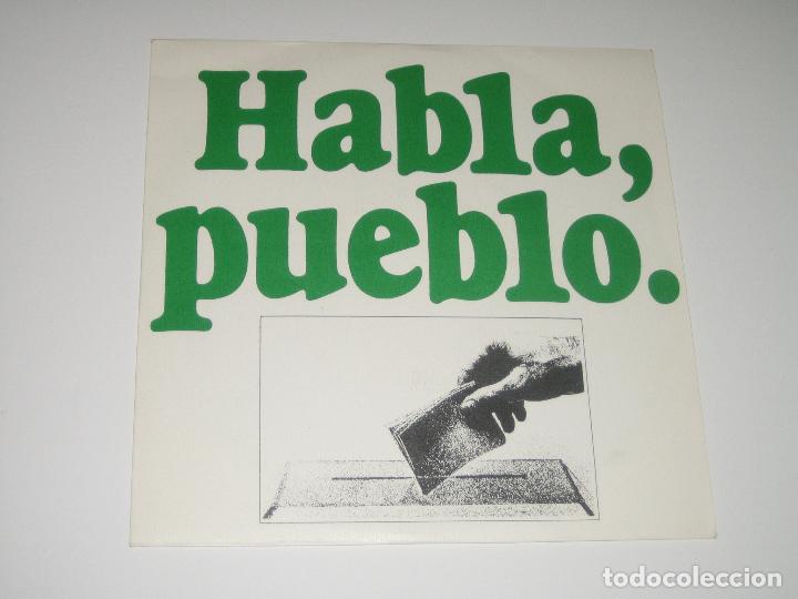 Discos de vinilo: HABLA PUEBLO - - Foto 1