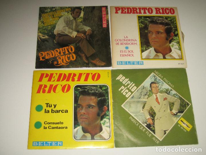 Discos de vinilo: PEDRITO RICO - LOTE DE 4 DISCOS PEQUE&Ntilde;OS - Foto 1