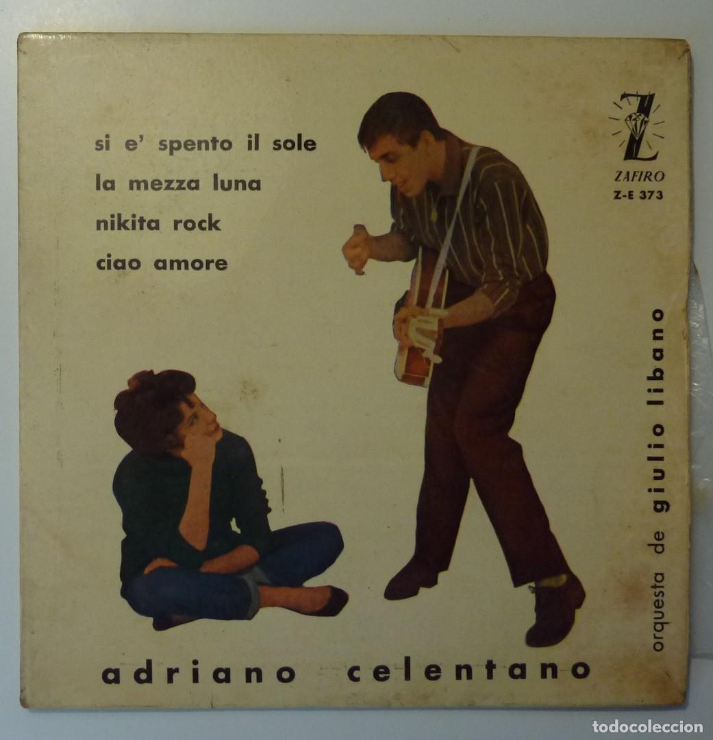 Discos de vinilo: ADRIANO CELENTANO / SI ESPENTO IL SOLE+3 / 1960 / EP - Foto 1