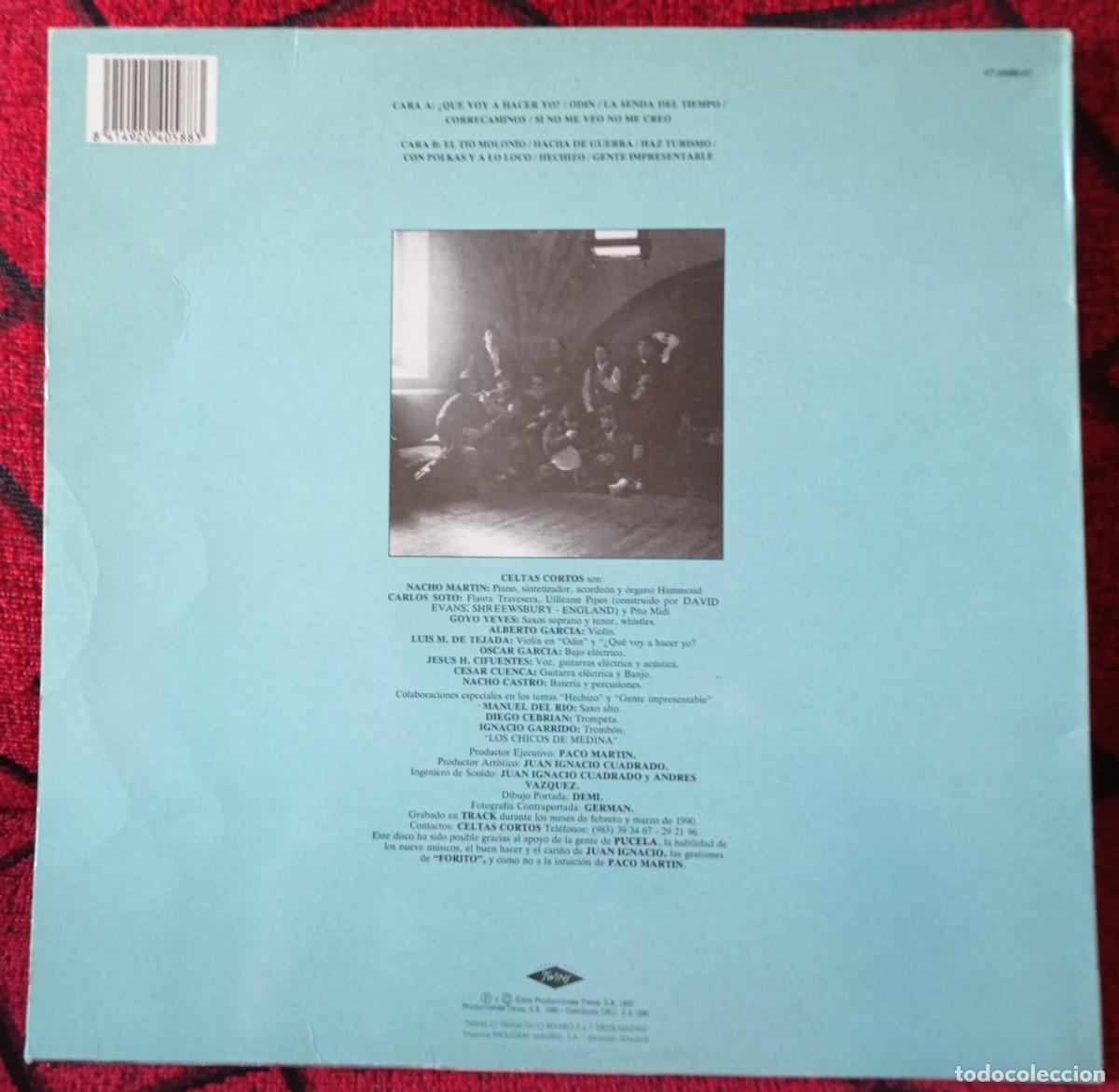 Discos de vinilo: CELTAS CORTOS ** Gente Impresentable ** VIILO LP ORIGINAL 1990 - Foto 2