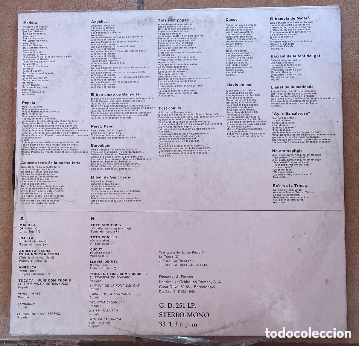 Discos de vinilo: La Trinca tots som Pops vinilo - Foto 2