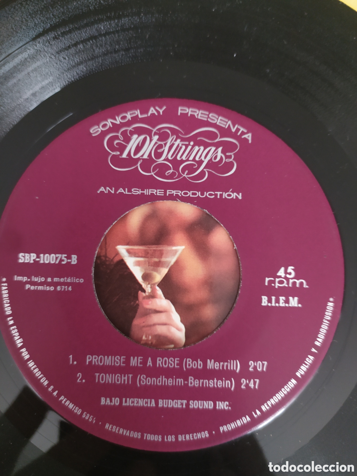 Discos de vinilo: Ep 101 Strings. A toast to Broadway - Foto 4