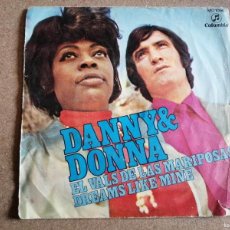 Discos de vinilo: DISCO SINGLE. DANNY DANIEL - DONNA HIGHTOWER (EL VALS DE LAS MARIPOSAS)