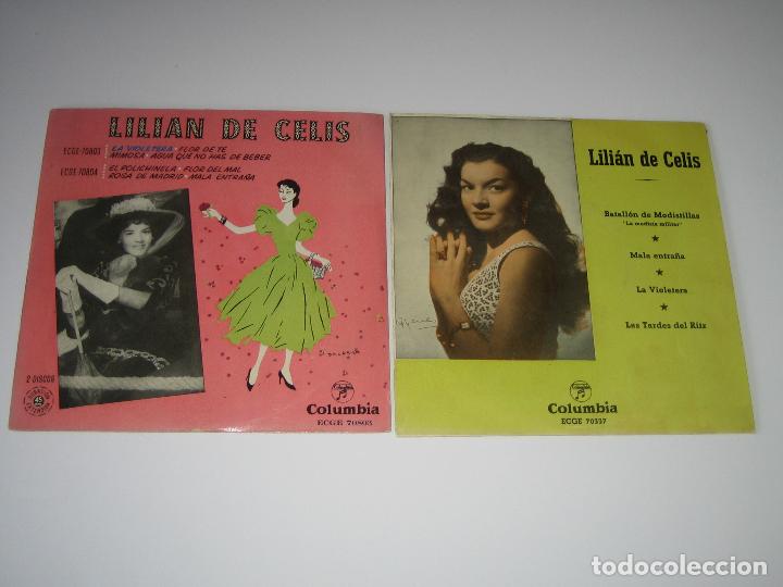 Discos de vinilo: LILIAN DE CELIS - LOTE DE 2 DISCOS PEQUE&Ntilde;OS - Foto 1