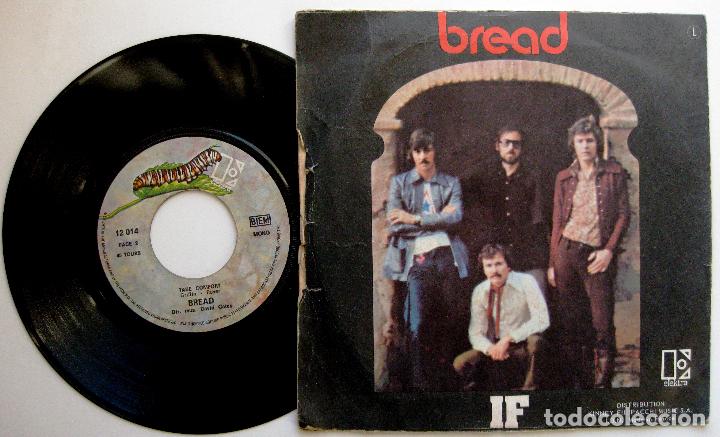 Discos de vinilo: Bread - If / Take Comfort - Single Elektra 1971 Francia BPY - Foto 2