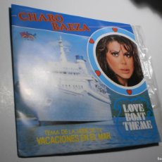 Disques de vinyle: SINGLE CHARO BAEZA. VACACIONES EN EL MAR SERIE TV (LOVE BOAT THEME). HOT LOVE. SALSOUL 1980 INSERTO. Lote 385281269