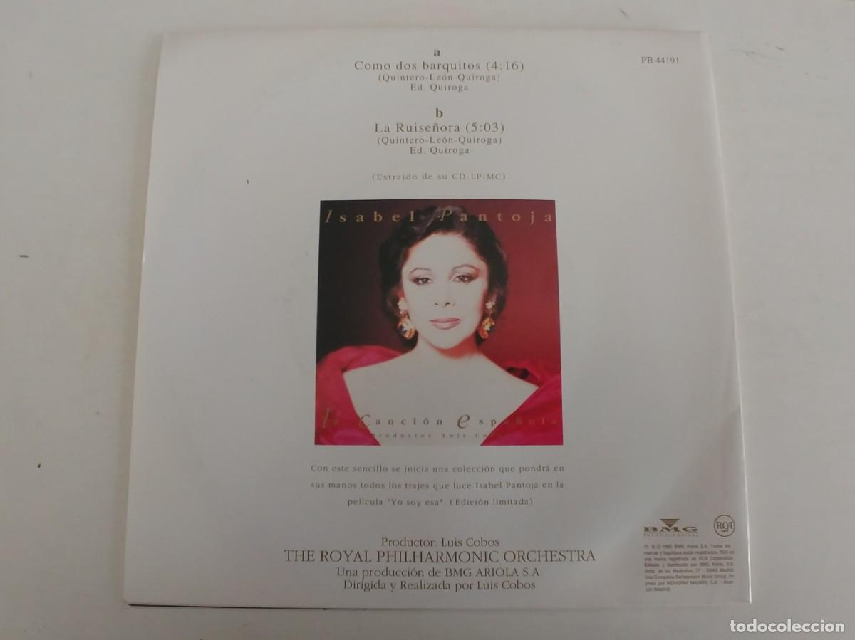 Discos de vinilo: ISABEL PANTOJA-SINGLE COMO DOS BARQUITOS-GATEFOLD - Foto 3