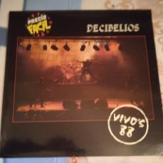 Discos de vinilo: DECIBELIOS. VIVO'S 88. LP. 1987. Lote 385340899