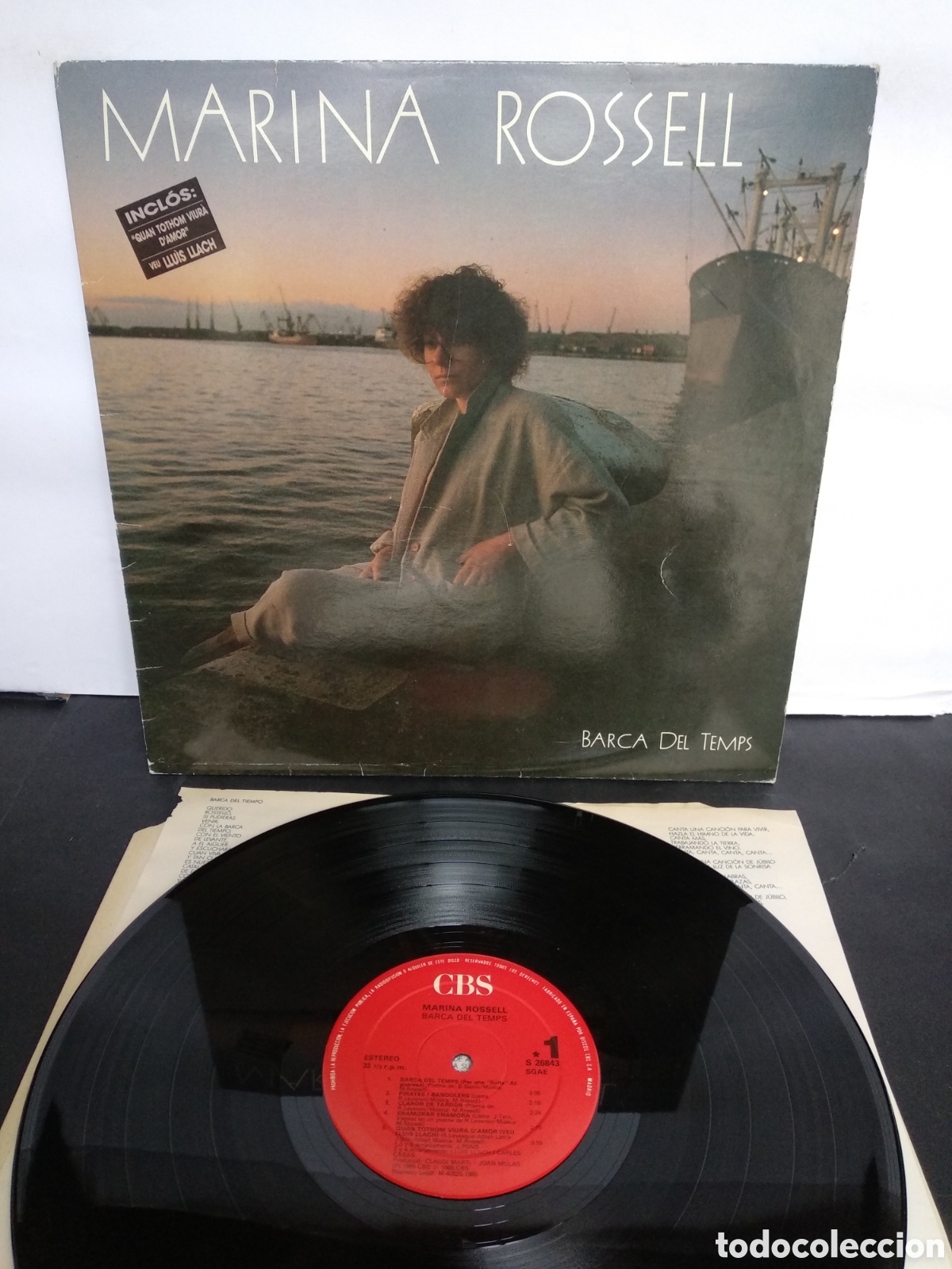 Discos de vinilo: *MARINA ROSELL, BARCA DEL TEMPS, SPAIN, CBS, A3 - Foto 1