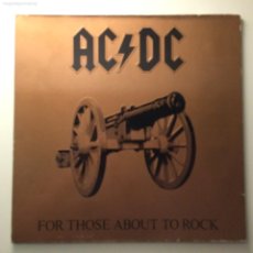 Discos de vinilo: AC/DC ‎– FOR THOSE ABOUT TO ROCK (WE SALUTE YOU) , SCANDINAVIA 1981 ATLANTIC. Lote 385370609