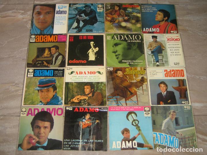 Discos de vinilo: ADAMO - LOTE DE 16 DISCOS PEQUE&Ntilde;OS - Foto 1