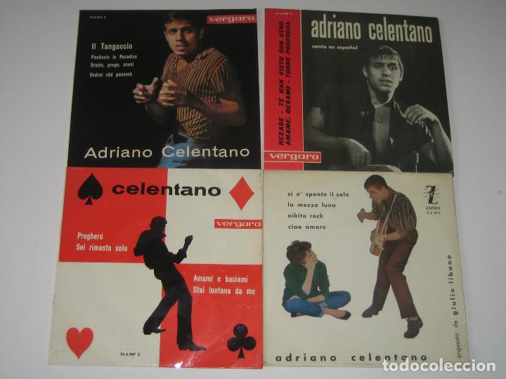 Discos de vinilo: ADRIANO CELENTANO - LOTE DE 4 DISCOS PEQUE&Ntilde;OS - Foto 1